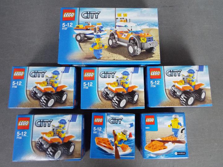 LEGO - A collection of seven boxed Lego City sets,