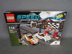 LEGO - A boxed Lego Speed Champions set #75912 'Porsche 911 GT Finish Line'.
