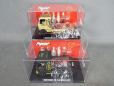 Flyslot - Mercedes 130 truck slot racer # 202314 in gold Coke Cola livery,