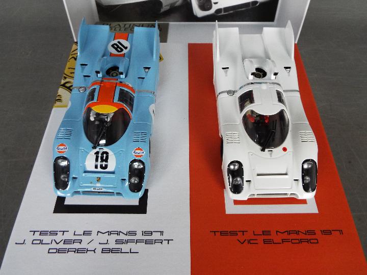 Slotwings - Gulf Porsche 917 Derek Bell and Vic Elford platinum collection limited edition set # RW - Image 2 of 6
