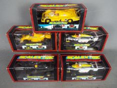 Scalextric - 6 x Formula One cars including Williams Honda, Lotus Renault, Lotus Honda and others.