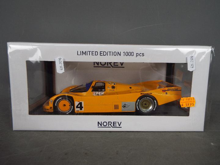 Norev - Porsche 962 C Le Mans car in 1:18 scale.