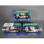 Scalextric - 3 x Audi R8 LMS limited edition slot cars,
