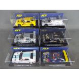 Fly - 6 x Venturi Le Mans slot cars in various liveries including Tomb Raider and Motul.