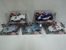 Sloter - 5 x Zytek racing slot cars including # 420201 in Gulf livery, # 9524 in Essex livery,