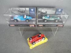 Cartrix - 3 x Grand Prix slot cars, # 0025 Talbot Lago T26C, # 0021 Aston Martin DBR4,