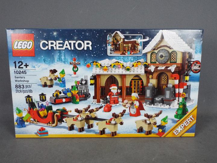 LEGO - A boxed Lego Creator set #10245 'Sants's Workshop'.