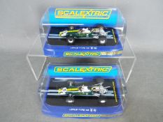 Scalextric - 2 x Lotus Type 49 Jim Clark limited edition models # C3222,