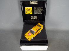 Scalextric - Ford Sierra RS500 in yellow # C455 The car shows some signs of use and has no door