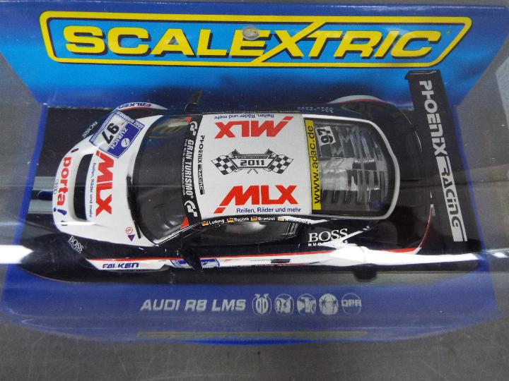 Scalextric - 2 x Audi R8 LMS limited edition slot cars, - Image 5 of 5