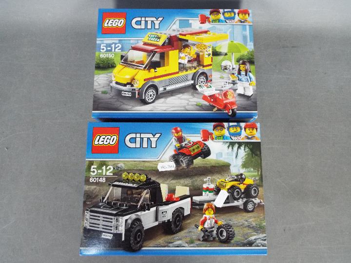 LEGO - 2 x City Lego Construction sets- 60148 ATV Race Team and 60150 Pizza van.