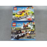 LEGO - 2 x City Lego Construction sets- 60148 ATV Race Team and 60150 Pizza van.