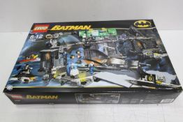 LEGO - A boxed Lego Batman set #7783 'The Batcave: The Penguin and Mr. Freeze's Invasion'.