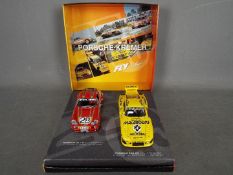 Fly - Porsche 911S and Porsche 935 K3 slot cars from the Fly Team Series in a presentation box.