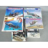 ESCI, Italeri, Airfix, Humbrol - Six boxed plastic model aircraft kits in 1:72 scale.