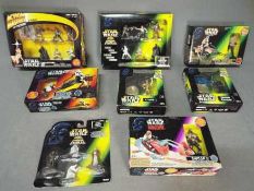 Kenner - A collection of 8 boxed Kenner Star Wars figures including C-3PO, Swoop,
