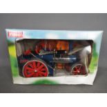 Wilesco - A boxed Wilesco D405 Steam Roller Traction Engine.