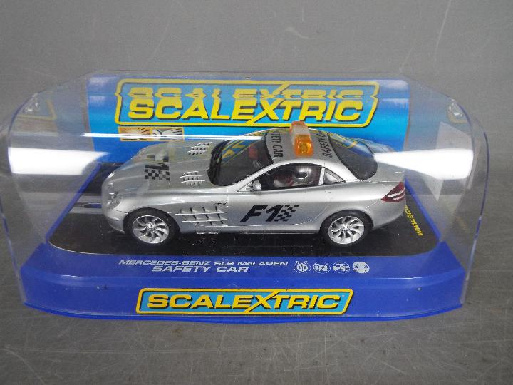 Scalextric - 2 x Mercedes slot cars, # C2756 SLR McLaren F1 Safety Car, # 2914 300 SLR Coupe. - Image 2 of 3