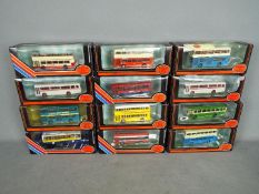 EFE - A fleet of 12 boxed 1:76 scale diecast model buses from EFE.