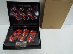 Scalextric - 1967 Le Mans Ferrari / Ford limited edition triple pack including Ford MkIV and 2 x