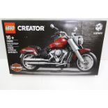 LEGO - A boxed Lego Creator set #10269 'Harley Davidson Fat Boy'.