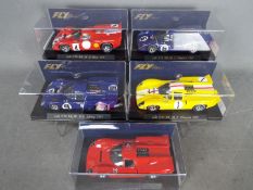 Fly - 5 x Lola T70 models in various liveries including # C32 1969 Thruxton, # C37 1969 Sebring,