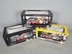 Norev - 3 x Audi R10 Le Mans racing cars in 1:18 scale including # 188340 2006 car,