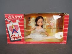 A boxed vintage Pedigree Sindy Brunette Ballerina doll Lot descriptions reflect the cataloguer's