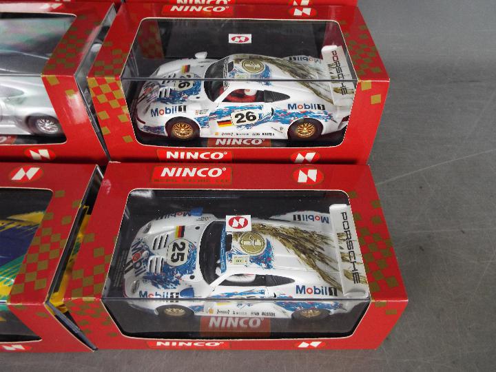 Ninco - 6 x Porsche 911 GT1 racing cars in various liveries including # 50175 Blue Coral, - Image 3 of 5