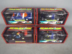 Scalextric - 4 x slot cars including 2 x Sauber Mercedes, Porsche 962, Kotzting car.