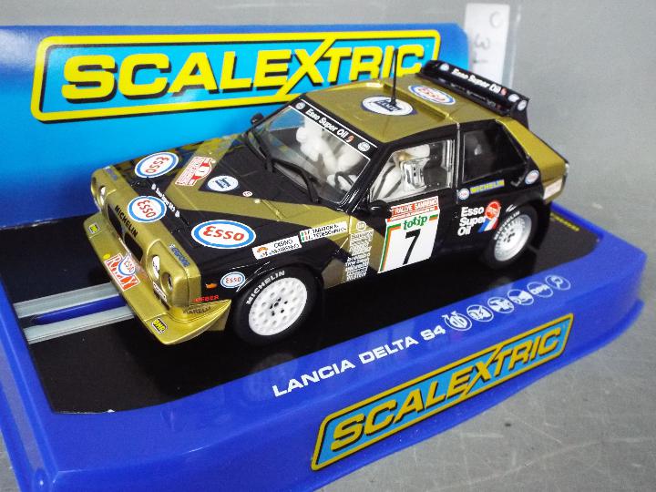 Sideways - Scalextric - 3 x Lancia slot cars. - Image 4 of 4