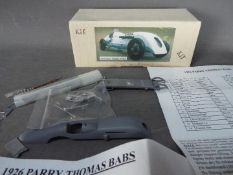 Pandora Models - A boxed white metal model kit of the Parry-Thomas 1926 land speed record car