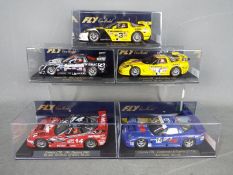 Fly - 5 x Chevrolet Corvette C5R models in various liveries including # A125L 2001 Le Mans car,