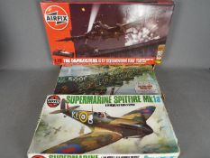 Airfix - Three boxed plastic model kits in various scales from Airfix.