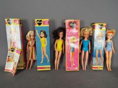 4 x boxed vintage Pedigree Sindy dolls.