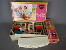 Sindy - a boxed vintage Pedigree Sindy early 1970's Sindy side board and table and chairs Lot