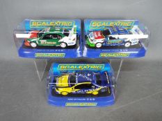 Scalextric - 3 x Ford BF Falcon racing cars.