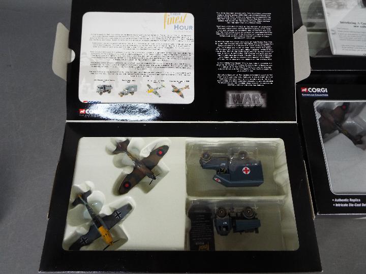 Corgi - Four boxed diecast model military vehicles and aircraft sets. - Image 5 of 6