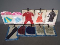 10 x mint on card 1960's Pedigree Sindy doll and Pedigree Paul doll outfits Lot descriptions