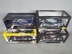 Norev - 4 x Peugeot 908 HDi FAP Le Mans cars in 1:18 scale in various liveries.