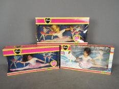 3 x boxed Pedigree Sindy Active Ballerina dolls 2 x brunette 1 x blonde Lot descriptions reflect