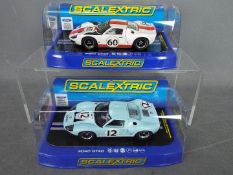 Scalextric - Two boxed Scalextric slot cars. Lot includes C3727 Ford GT40 Le Mans 1968 (J.