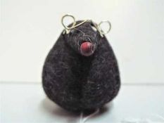 Laura Mirjami - Mr. Mole. Paperweight. Handmade, steel pellets. Helsinkik Finland.