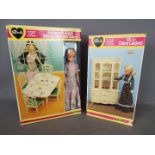 A boxed vintage Pedigree Sindy funtime doll with dining table and chairs,