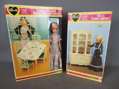 A boxed vintage Pedigree Sindy funtime doll with dining table and chairs,