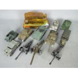 Dinky - Solido - Danbury Mint - A lot of 12 x mostly unboxed military vehicles in several scales