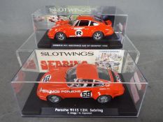 Slotwings - Two boxed 1:32 scale Porsche 911 slot cars from Slotwings.