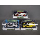 Scalextric - 3 x cars, Bentley Continental GT3 in Team Parker racing livery,