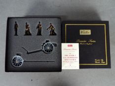 Britains Premier Series - WWI Mark I Howitzer and Limber with Home Service Dress Detachment. # 8912.