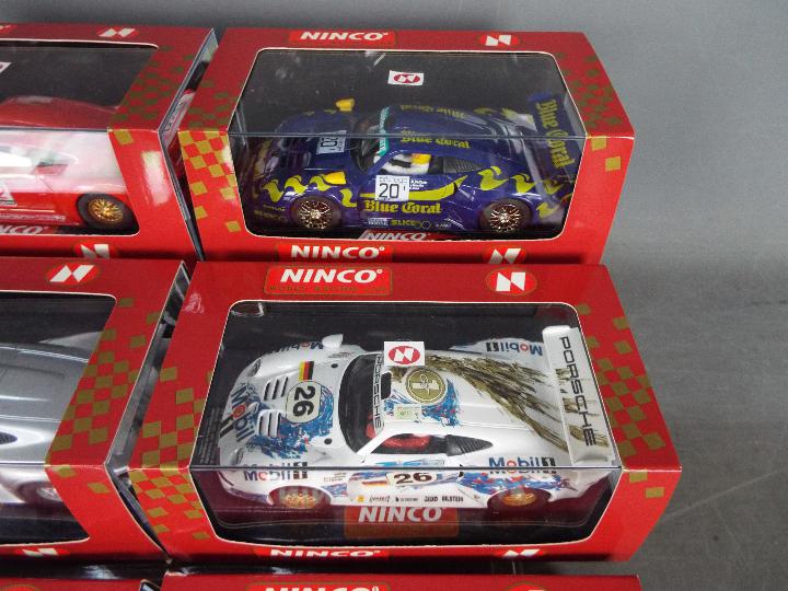 Ninco - 6 x Porsche 911 GT1 racing cars in various liveries including # 50175 Blue Coral, - Image 4 of 5